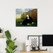 Poster La religieuse dans le Jardin du Cloître, 1869 (Bureau à domicile)