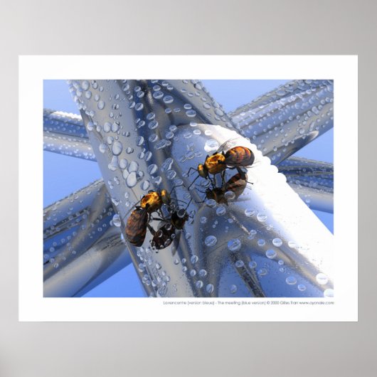 Poster La rencontre - La réunion (version bleue) (Devant)