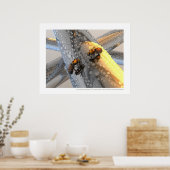 Poster La rencontre - La réunion (version en or) (Cuisine)