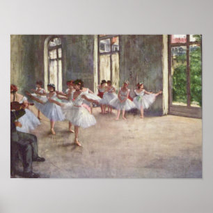 Poster La répétition de ballet de Degas