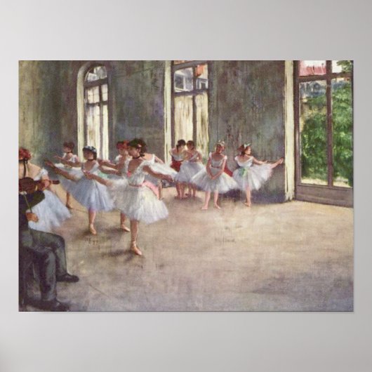 Poster La répétition de ballet de Degas (Devant)