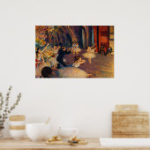 Poster La Répétition de ballet sur scène de Degas (Cuisine)