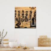 Poster "La répétition" en acrylique (Cuisine)
