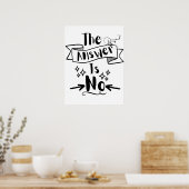 Poster La Réponse N'Est Pas Une Citation Drôle (Cuisine)