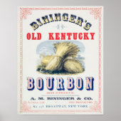 Poster La réserve du vieux Kentucky Bourbon 1849 de Binin (Devant)