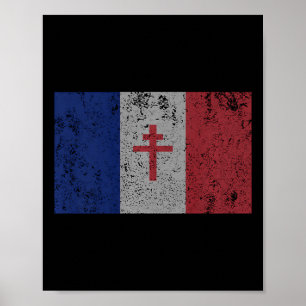 Poster La Résistance Le Drapeau Français France Paris 2èm