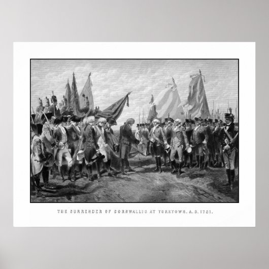 Poster La Restitution De Cornwallis À Yorktown (Devant)