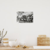 Poster La restitution du général Burgoyne Saratoga (Cuisine)