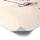 Poster La retraite nous va bien ! Flamant rose sur la pla (Coin)