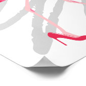 Poster La retraite te va bien ! Flamant rose chic et clas (Coin)