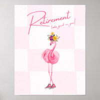 La retraite te va bien ! Flamant rose en Basket
