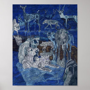 Poster La Réunion Animaux