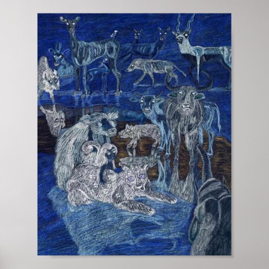 Poster La Réunion Animaux (Devant)