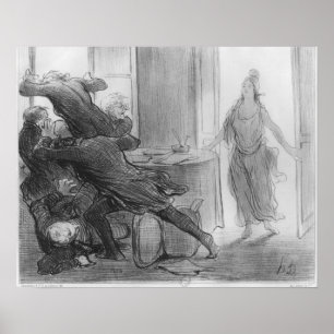 Poster La réunion dernière du cabinet des anciens ministr