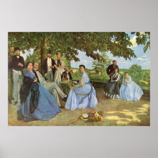 Poster La Réunion familiale de Frédéric Bazille (Devant)