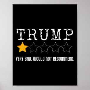 Poster La Révision Anti-Trump Très Mauvaise Ne Recommande