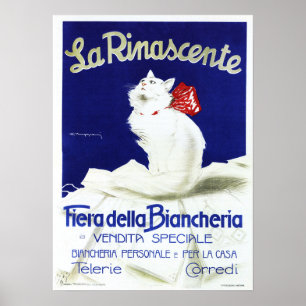 Poster LA RINASCENTE Linen Fair Italie Grand magasin