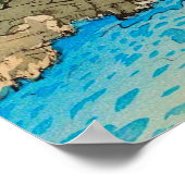 Poster La Rivière Hozu Rapides Début Été Miki Suizan (Coin)