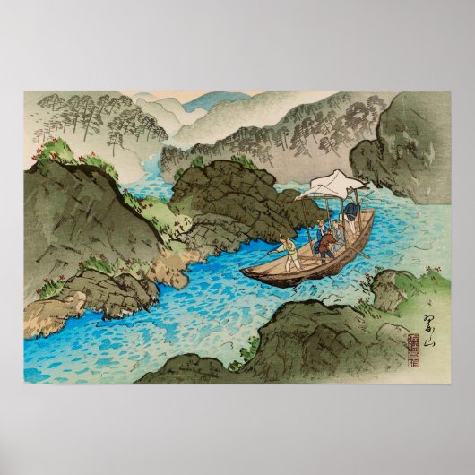 Poster La Rivière Hozu Rapides Début Été Miki Suizan (Devant)