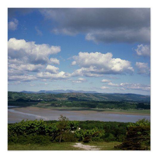 Poster La rivière Kent vue d'Arnside Knott Arnside (Devant)