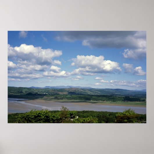 Poster La rivière Kent vue d'Arnside Knott Arnside (Devant)