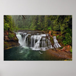 POSTER LA RIVIÈRE LEWIS INFÉRIEURE CHUTE