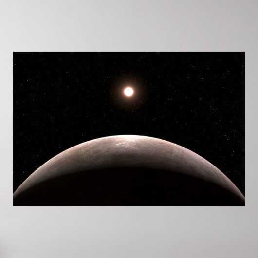 Poster La Rocky Exoplanet Lhs 475 B Et Son Étoile Hôte. (Devant)