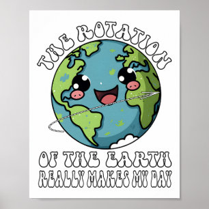 Poster La Rotation De La Terre Fait Vraiment Mon Jour