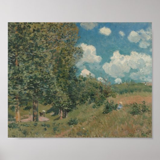 Poster La Route de Versailles à Saint-Germain (1875) (Devant)