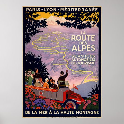Poster La route des Alpes (Devant)