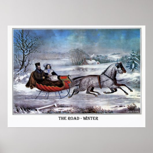 Poster La Route - Hiver (Devant)