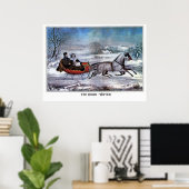 Poster La Route - Hiver (Bureau à domicile)
