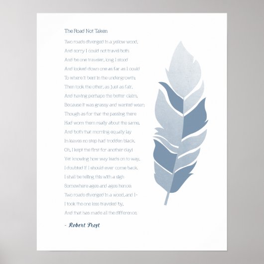 Poster La route non parcourue (Devant)