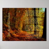 Poster La route non prise (Devant)