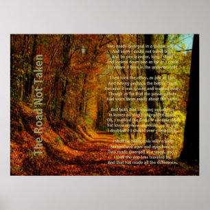 Poster La route non prise