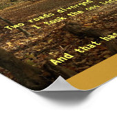 Poster La route non prise (Coin)