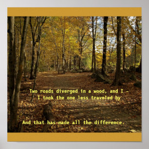 Poster La route non prise