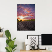 Poster La Route Se Déroule Sur Roever (Bureau à domicile)