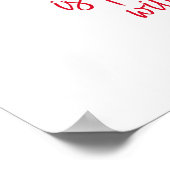 Poster La route vers mon coeur est pavée de pattes Citati (Coin)