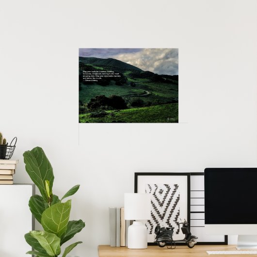 Poster La route Winding (Bureau à domicile)