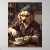 Poster La routine quotidienne de Flannel Lab commence (Devant)