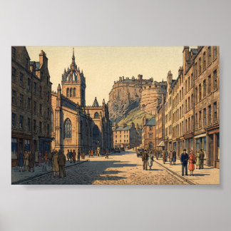 Poster La Royal Mile à Édimbourg