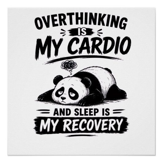Poster La rumination est mon cardio (Devant)