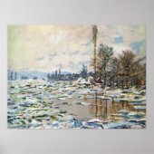 Poster La rupture de la glace par Claude Monet (Devant)