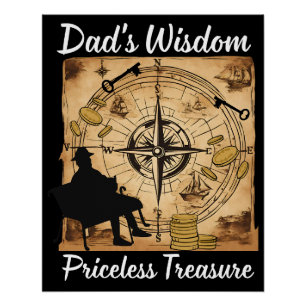 Poster La sagesse de papa trésor précieux