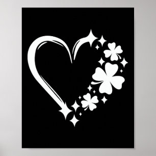 Poster La Saint-Patrick Cœur Mignon Shamro de la Saint-Pa