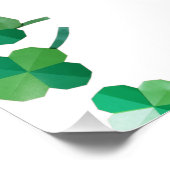 Poster La Saint-Patrick, Shamrock de la fête verte irland (Coin)