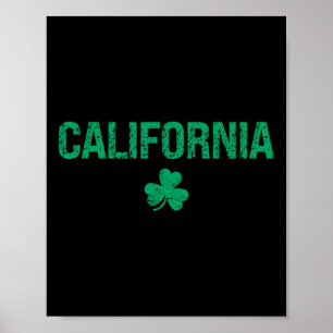 Poster La Saint Patrick, Shamrock irlandaise de Californi
