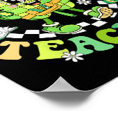 Poster La Saint-Patrick Un Professeur Chanceux Trèfle Gro (Coin)
