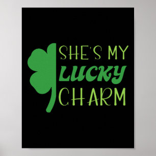 Poster La Saint-Patrick Vert Irlandais Elle Est Mon Porte